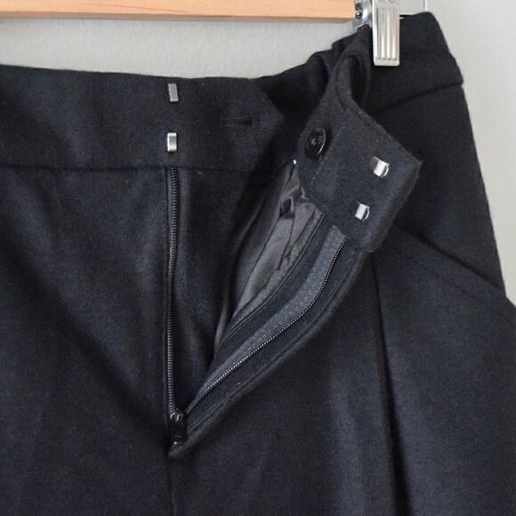 BANANA REPUBLIC Tapered Italian Wool-Blend Pant, Black, Size 10 Long - Picture 11 of 16